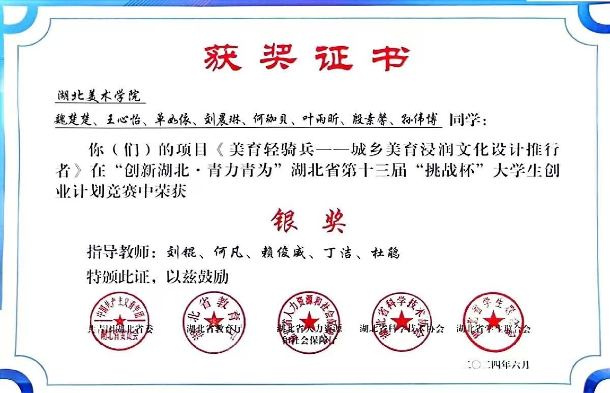 创新湖北青力青为湖北省第十三届挑战杯大学生创新计划竞赛银奖